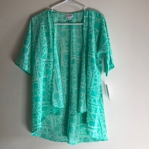 Lularoe Teal Bianca kimono